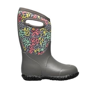 NWT Bogs Kids Grasp Neo Leopard Waterproof Boot